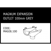 Marley Magnum Expansion Outlet 100mm Grey - MAGE8.100